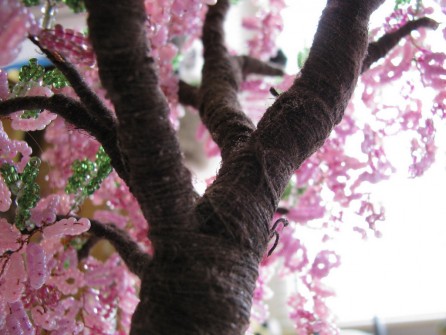 Дерево из бисера Сакура